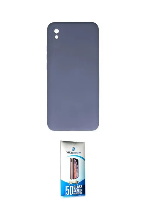 ieg™ Redmi 9A Kılıf Ahenk Serisi - Siyah 5D Eko Cam Ekran Koruyucu