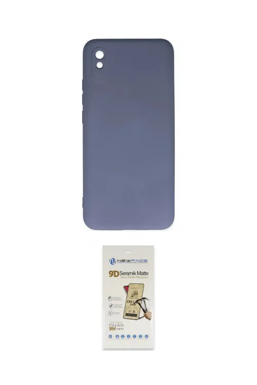 ieg™ Redmi 9A Kılıf Ahenk Serisi - Siyah Mat Seramik Nano Ekran Koruyucu