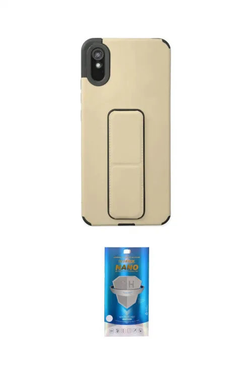ieg™ Redmi 9A Kılıf Çekirdek Yansıma - Şeffaf Royal Nano Ekran Koruyucu
