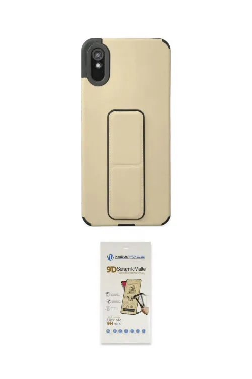 ieg™ Redmi 9A Kılıf Çekirdek Yansıma - Siyah Mat Seramik Nano Ekran Koruyucu