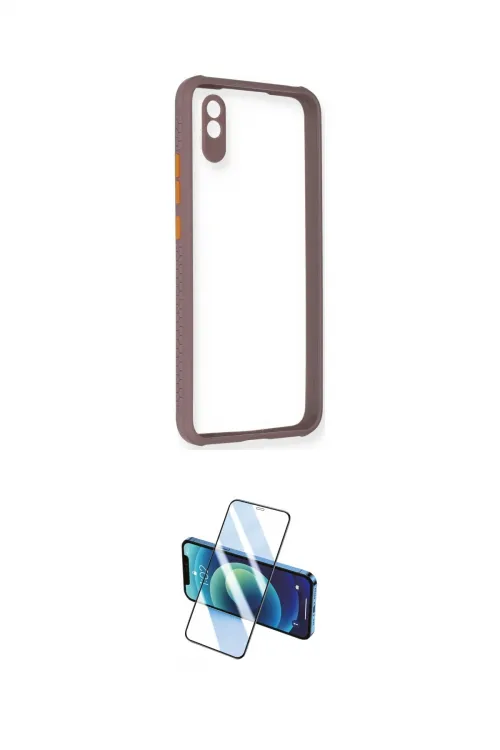 ieg™ Redmi 9A Kılıf Nova Asil Özel Seri - Siyah 3D Antistatik Seramik Nano Ekran Koruyucu