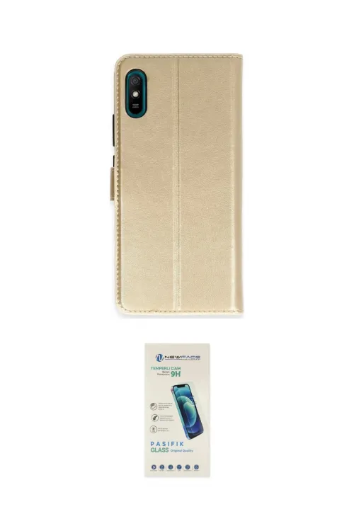 ieg™ Redmi 9A Kılıf Siluet Işık Serisi - Şeffaf Pasifik Cam Ekran Koruyucu