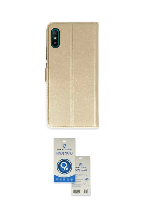 ieg™ Redmi 9A Kılıf Siluet Işık Serisi - Şeffaf Royal Nano Ekran Koruyucu