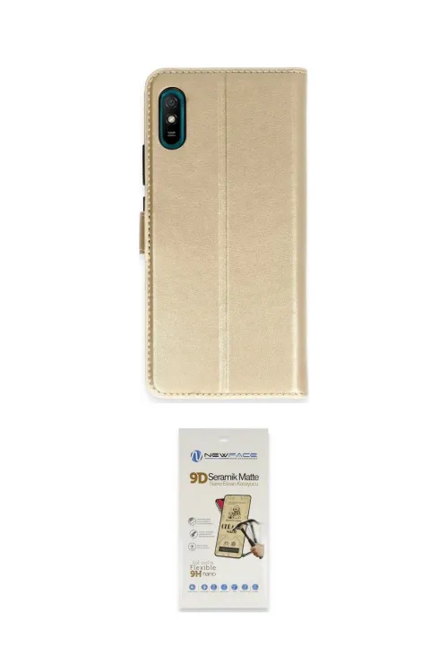 ieg™ Redmi 9A Kılıf Siluet Işık Serisi - Siyah Mat Seramik Nano Ekran Koruyucu