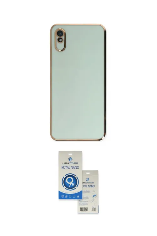 ieg™ Redmi 9A Kılıf Yankı Serisi - Şeffaf Royal Nano Ekran Koruyucu