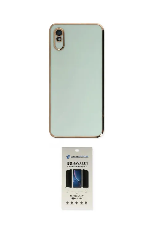 ieg™ Redmi 9A Kılıf Yankı Serisi - Siyah 5D Hayalet Cam Ekran Koruyucu
