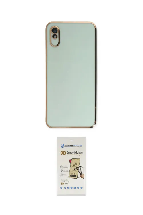 ieg™ Redmi 9A Kılıf Yankı Serisi - Siyah Mat Seramik Nano Ekran Koruyucu