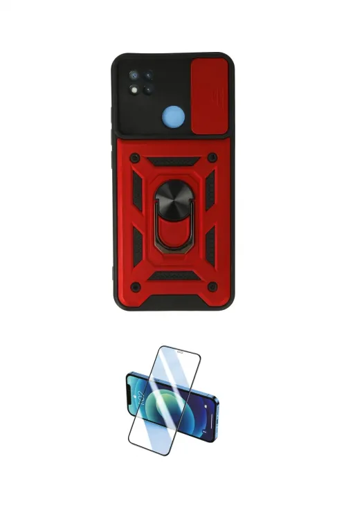 ieg™ Redmi 9C Kılıf Ahenk Klasik - Siyah 3D Antistatik Seramik Nano Ekran Koruyucu