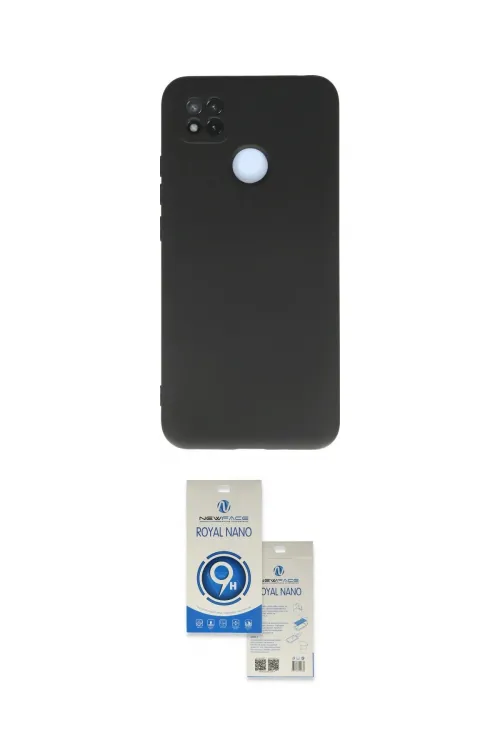 ieg™ Redmi 9C Kılıf Ahenk Serisi - Şeffaf Royal Nano Ekran Koruyucu