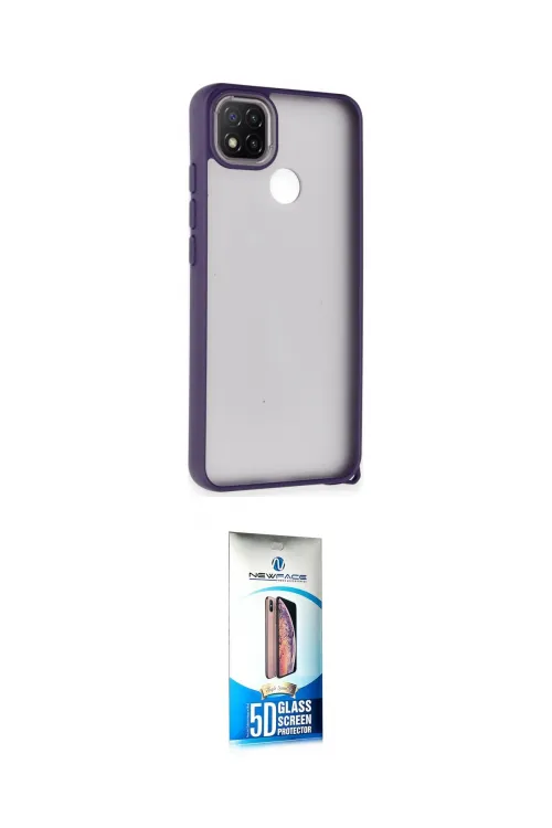 ieg™ Redmi 9C Kılıf Atlas Form - Siyah 5D Eko Cam Ekran Koruyucu