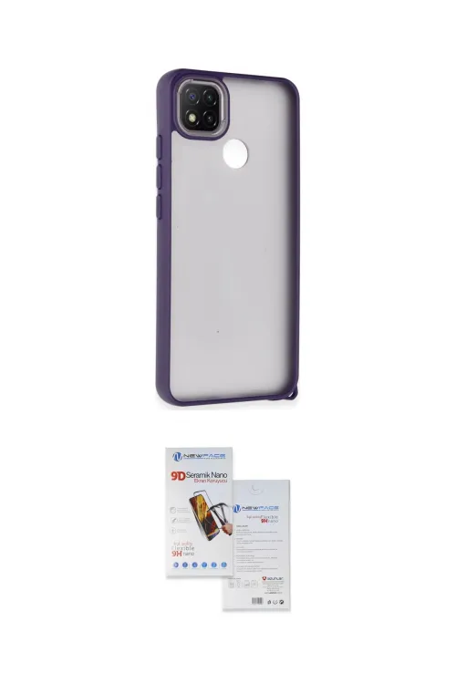 ieg™ Redmi 9C Kılıf Atlas Form - Siyah Seramik Nano Ekran Koruyucu