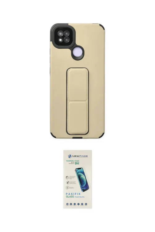 ieg™ Redmi 9C Kılıf Çekirdek Yansıma - Şeffaf Pasifik Cam Ekran Koruyucu