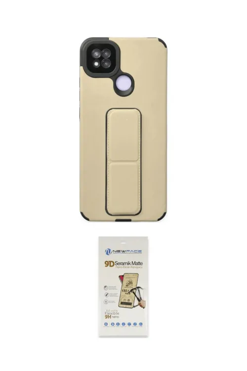 ieg™ Redmi 9C Kılıf Çekirdek Yansıma - Siyah Mat Seramik Nano Ekran Koruyucu