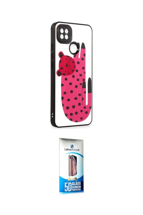 ieg™ Redmi 9C Kılıf Odak Klasik Serisi - Siyah 5D Eko Cam Ekran Koruyucu