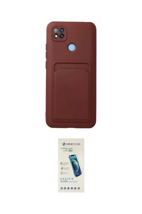 ieg™ Redmi 9C Kılıf Vadi Çizgi Prime - Şeffaf Pasifik Cam Ekran Koruyucu