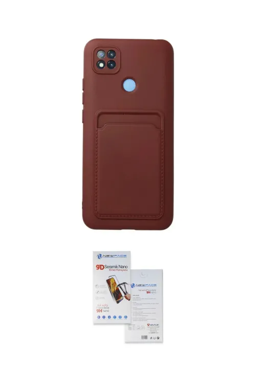 ieg™ Redmi 9C Kılıf Vadi Çizgi Prime - Siyah Seramik Nano Ekran Koruyucu