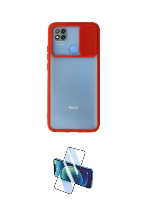 ieg™ Redmi 9C Kılıf Vadi Çizgi - Siyah 3D Antistatik Seramik Nano Ekran Koruyucu