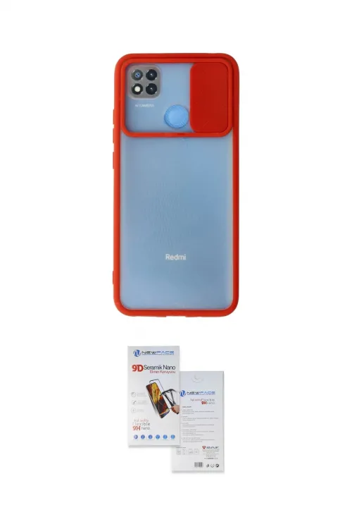 ieg™ Redmi 9C Kılıf Vadi Çizgi - Siyah Seramik Nano Ekran Koruyucu