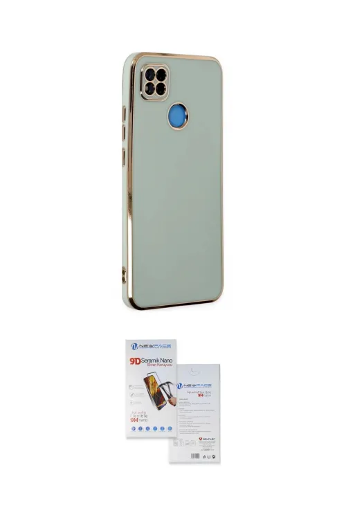 ieg™ Redmi 9C Kılıf Yankı Serisi - Siyah Seramik Nano Ekran Koruyucu