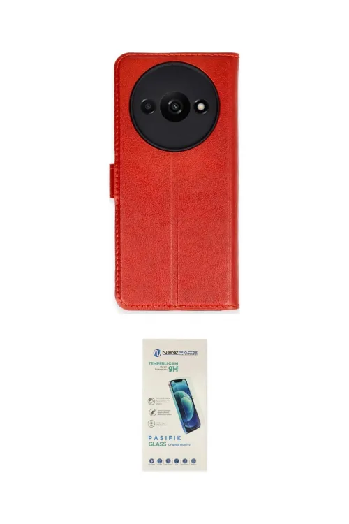 ieg™ Redmi A3 4G Kılıf Siluet Işık Serisi - Şeffaf Pasifik Cam Ekran Koruyucu