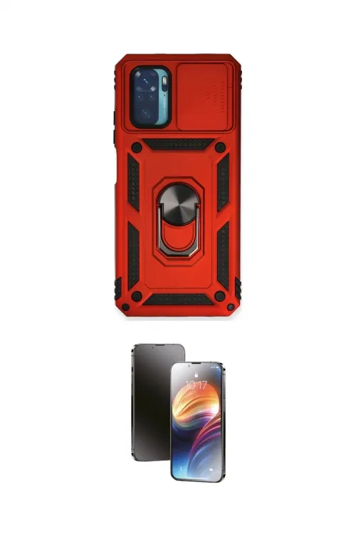 ieg™ Redmi Note 10 Kılıf Ahenk Klasik - Siyah 3D Antistatik Mat Seramik Nano Ekran Koruyucu