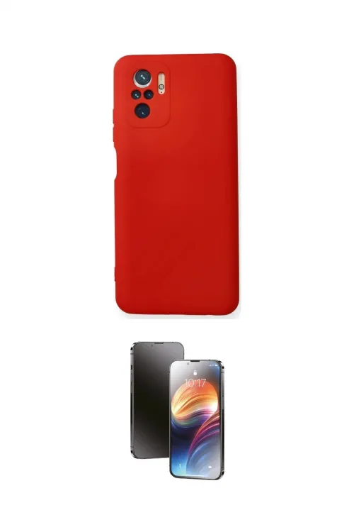 ieg™ Redmi Note 10 Kılıf Ahenk Serisi - Siyah 3D Antistatik Mat Seramik Nano Ekran Koruyucu
