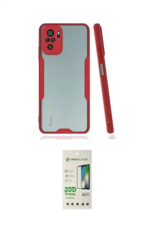 ieg™ Redmi Note 10 Kılıf Atlas Asil Serisi - Siyah 20D Premium Cam Ekran Koruyucu