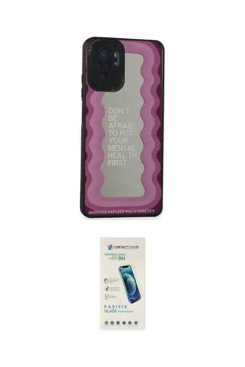 ieg™ Redmi Note 10 Kılıf Odak Klasik Serisi - Şeffaf Pasifik Cam Ekran Koruyucu