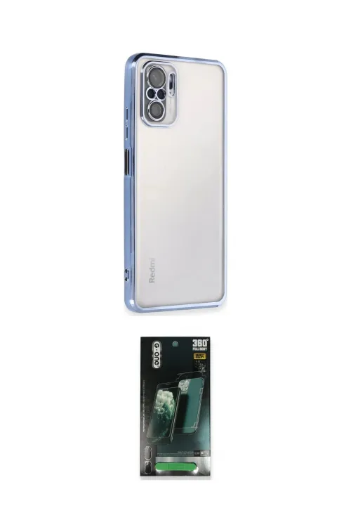 ieg™ Redmi Note 10 Kılıf Vadi Minimal - Şeffaf 360 Full Body Arka Koruyucu