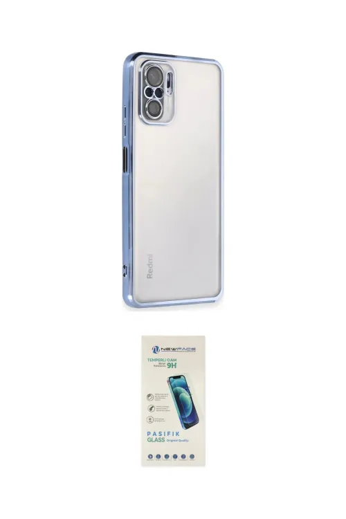 ieg™ Redmi Note 10 Kılıf Vadi Minimal - Şeffaf Pasifik Cam Ekran Koruyucu
