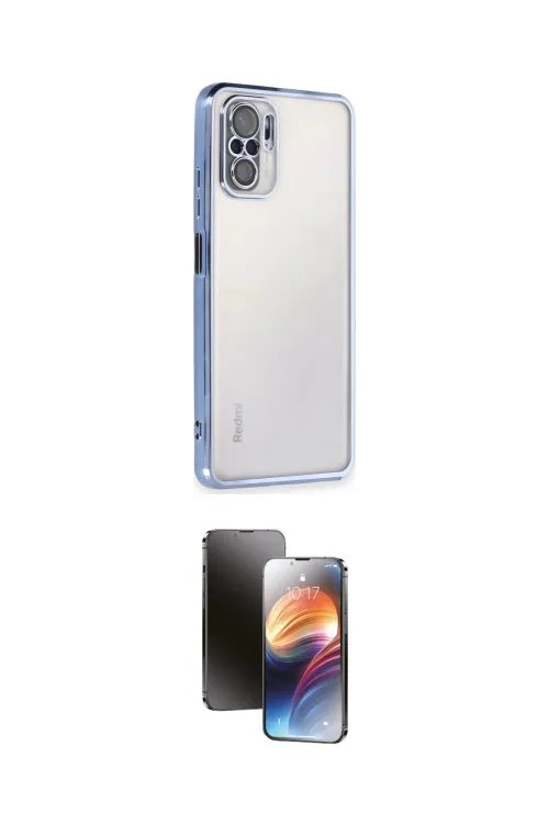 ieg™ Redmi Note 10 Kılıf Vadi Minimal - Siyah 3D Antistatik Mat Seramik Nano Ekran Koruyucu