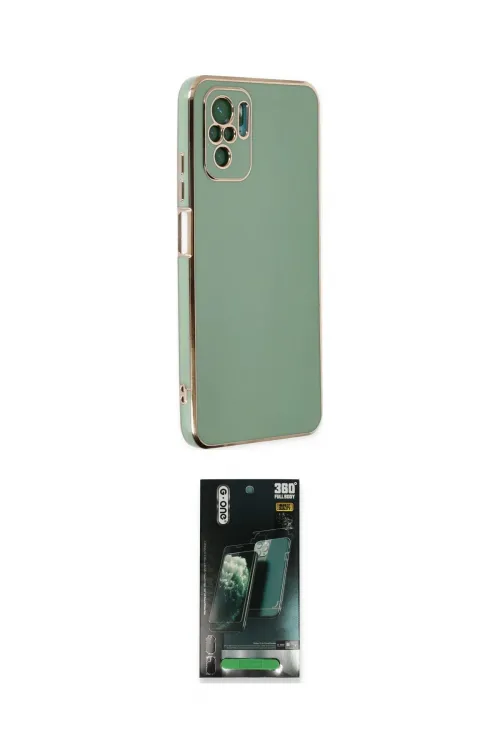 ieg™ Redmi Note 10 Kılıf Yankı Serisi - Şeffaf 360 Full Body Arka Koruyucu