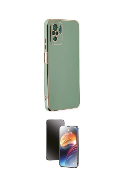 ieg™ Redmi Note 10 Kılıf Yankı Serisi - Siyah 3D Antistatik Mat Seramik Nano Ekran Koruyucu