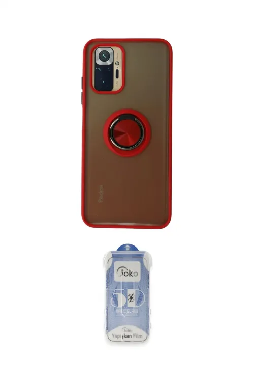 ieg™ Redmi Note 10 Kılıf Yörünge Çizgi - Şeffaf Joko Magic 5D Cam
