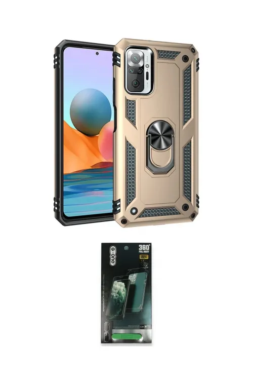 ieg™ Redmi Note 10 Pro Kılıf Ahenk Klasik Koleksiyonu - Şeffaf 360 Full Body Arka Koruyucu