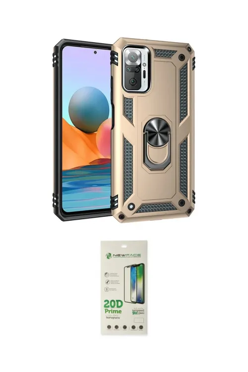 ieg™ Redmi Note 10 Pro Kılıf Ahenk Klasik Koleksiyonu - Siyah 20D Premium Cam Ekran Koruyucu