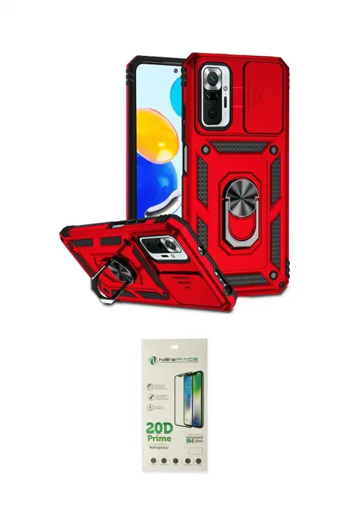 ieg™ Redmi Note 10 Pro Kılıf Ahenk Klasik - Siyah 20D Premium Cam Ekran Koruyucu