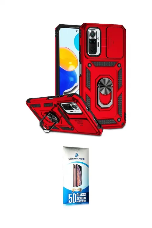 ieg™ Redmi Note 10 Pro Kılıf Ahenk Klasik - Siyah 5D Eko Cam Ekran Koruyucu