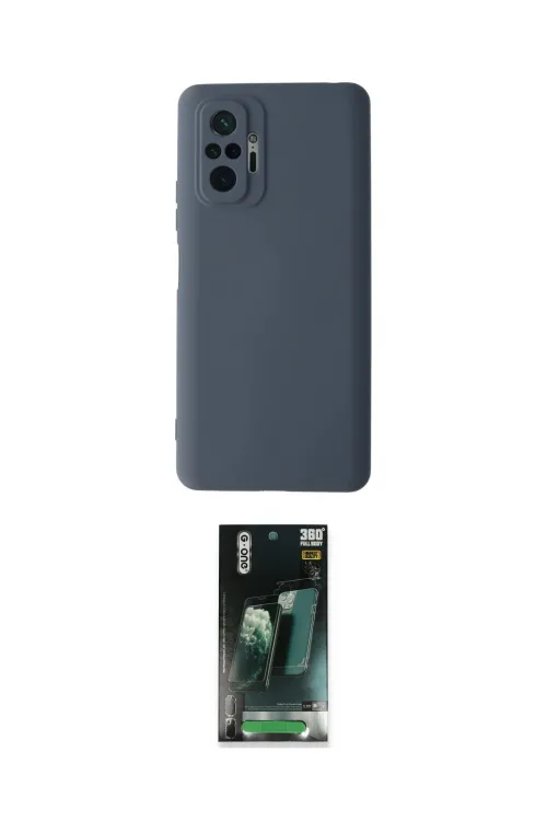 ieg™ Redmi Note 10 Pro Kılıf Ahenk Serisi - Şeffaf 360 Full Body Arka Koruyucu