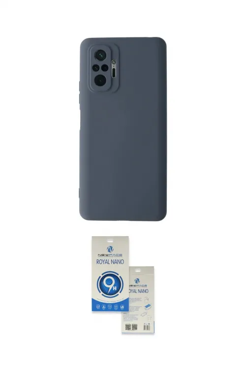 ieg™ Redmi Note 10 Pro Kılıf Ahenk Serisi - Şeffaf Royal Nano Ekran Koruyucu