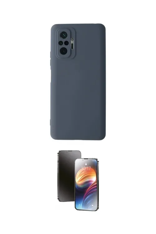 ieg™ Redmi Note 10 Pro Kılıf Ahenk Serisi - Siyah 3D Antistatik Mat Seramik Nano Ekran Koruyucu