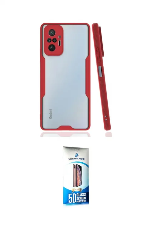 ieg™ Redmi Note 10 Pro Kılıf Atlas Asil Serisi - Siyah 5D Eko Cam Ekran Koruyucu