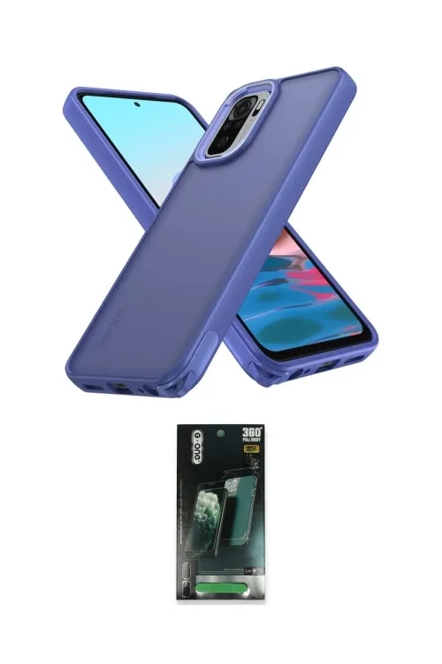 ieg™ Redmi Note 10 Pro Kılıf Atlas Form - Şeffaf 360 Full Body Arka Koruyucu