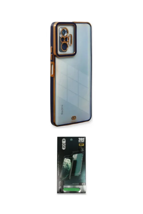 ieg™ Redmi Note 10 Pro Kılıf Çekirdek Klasik Serisi - Şeffaf 360 Full Body Arka Koruyucu