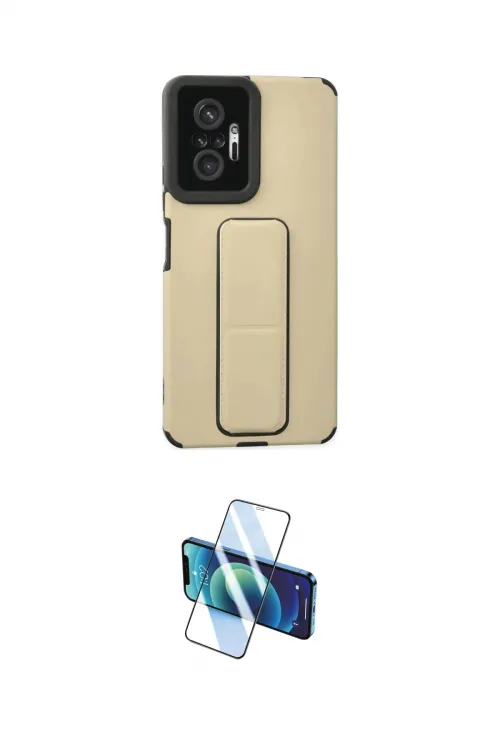 ieg™ Redmi Note 10 Pro Kılıf Çekirdek Yansıma - Siyah 3D Antistatik Cam Ekran Koruyucu