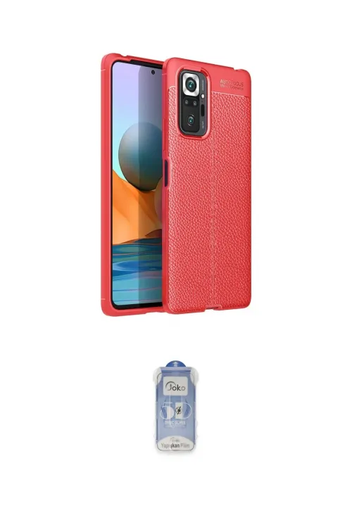 ieg™ Redmi Note 10 Pro Kılıf Doruk Klasik Özel Seri - Siyah Joko Magic 5D Cam