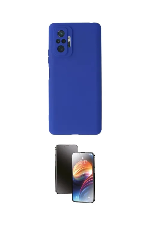 ieg™ Redmi Note 10 Pro Kılıf Kozmos Yansıma Özel Seri - Siyah 3D Antistatik Mat Seramik Nano Ekran Koruyucu