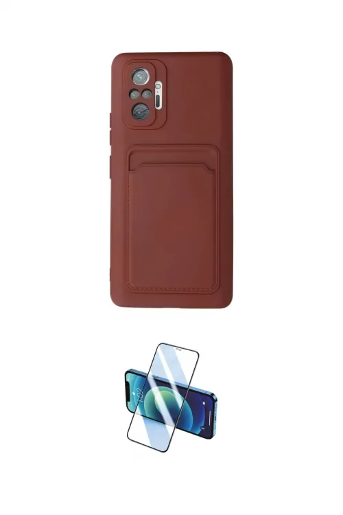 ieg™ Redmi Note 10 Pro Kılıf Vadi Çizgi Prime - Siyah 3D Antistatik Cam Ekran Koruyucu