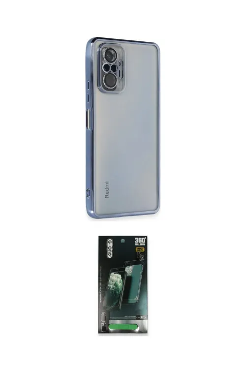 ieg™ Redmi Note 10 Pro Kılıf Vadi Minimal - Şeffaf 360 Full Body Arka Koruyucu