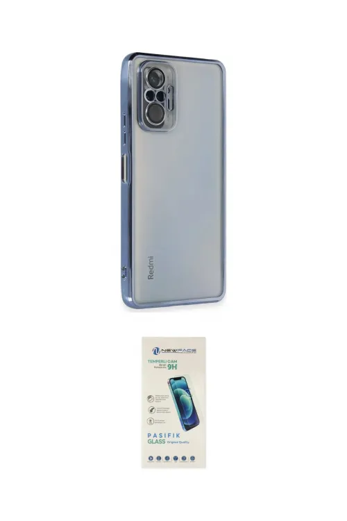 ieg™ Redmi Note 10 Pro Kılıf Vadi Minimal - Şeffaf Pasifik Cam Ekran Koruyucu